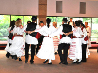 Posavina dance, performed in the Church of Jesus Christ, Houston