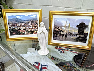 Gospa from Medjugorje and two pictures of the old Sarajevo