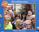 Group photo at Strand, Galveston