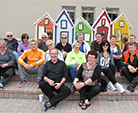 Group picture at Strand, Galveston 