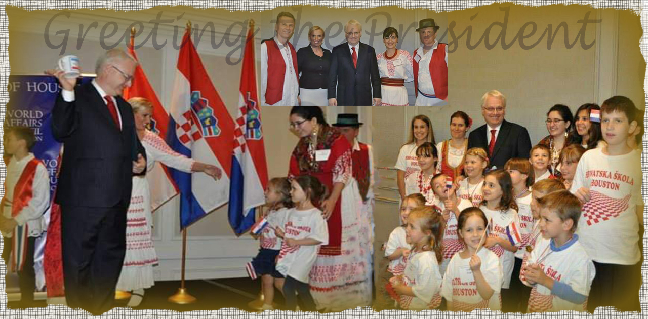 The photo with the president of Croatia