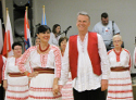 Croatian dancers at the end of the performance.