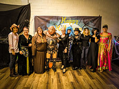 The Halloween ladies costumes image from the party