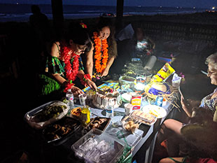 Image from Croatian party at Surfside beach: Birthday cake