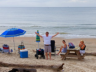 Image from Croatian party at Surfside beach