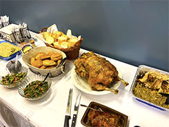 Another image with the food table.